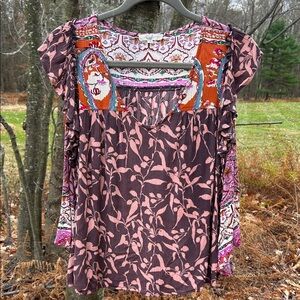 Easel Multicolor Floral Women's Blouse